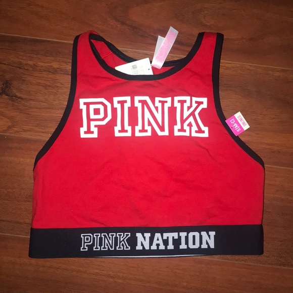 NWT Victoria Secret PINK Halter Sports Bra - Picture 1 of 4